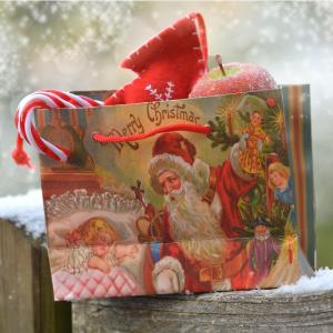 Boże Narodzenie wakacje cukierki prezent papierowa torba