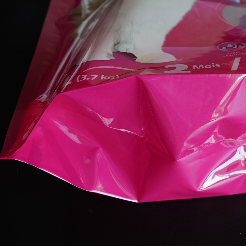 Plastikowa torba do pakowania karmy dla zwierząt domowych z rączką